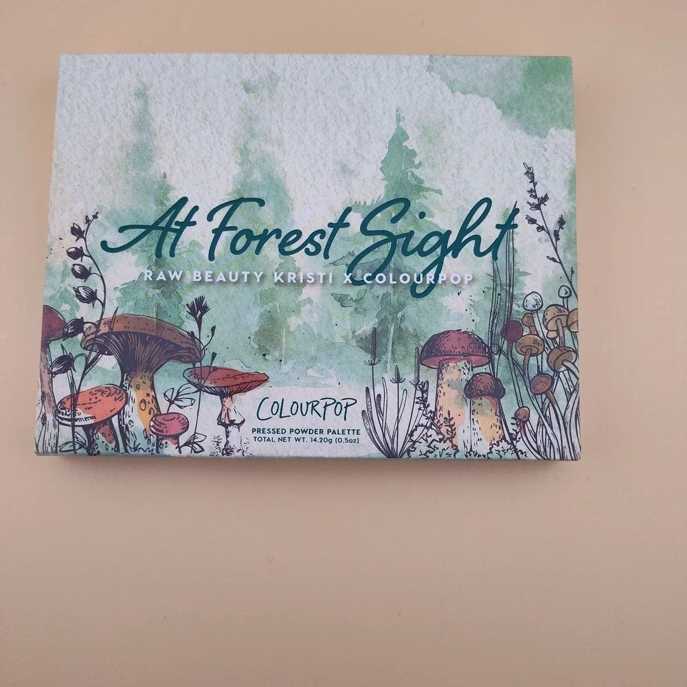 At Forest Sight eyeshadow palette raw beauty Kristi X mushroom earthy tones